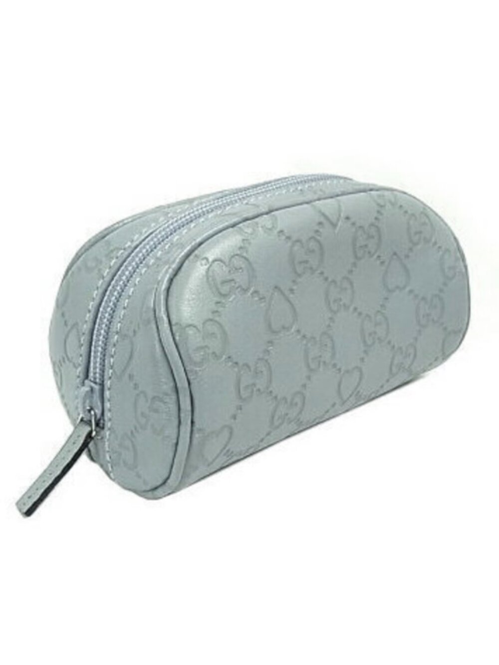 Gucci Light Blue Gucissima Embossed Cosmetic Pouch